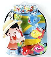 Набор рыбалка, удочка , 4 рыбки