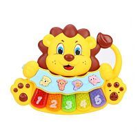 Музыкальное пианино "Львенок": 3 режима игры, свет, музыка, звуки животных