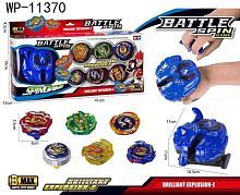 Настольная игра Junfa Волчок Battle spin 6шт. с пусковым устройством, в коробке 41,0х12х23,5см