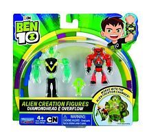 Ben 10 Набор из 2 разборных фигурок и ключа (Алмаз и Водохлёст)