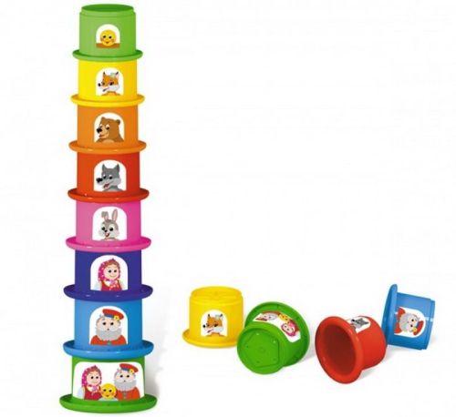 Пирамидка "Колобок" 8 стаканчиков