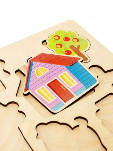 Игра развивающая деревянная Ферма (30х21см) фото 4