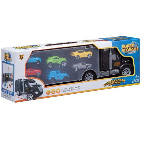 Машинка Junfa Автовоз с 6 легковыми машинками фото 4