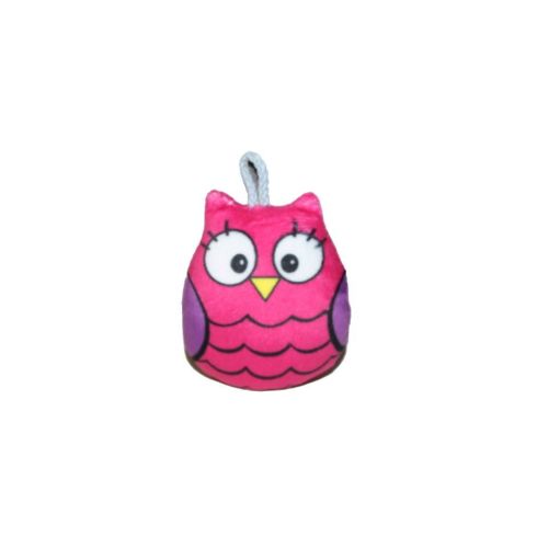 Мягкая игрушка Fixsitoysi Брелок Сова розовая