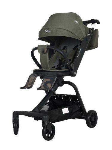 Прогулочная коляска QPLAY Qbook с поворотным сиденьем 360° темный хаки 655169