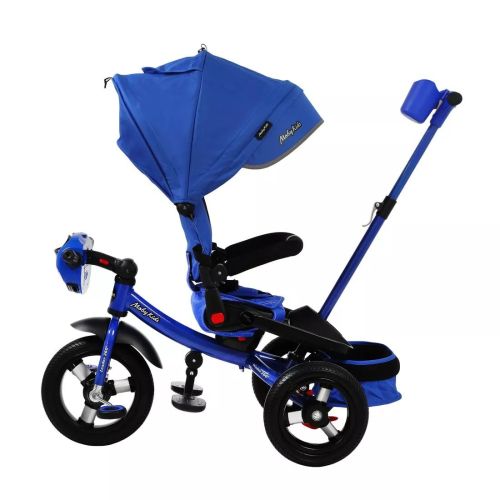 Трехколесный велосипед Moby Kids Leader 360° 12x10 Air Car синий 641348 фото 2