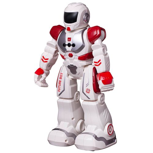 робот на радиоуправлении junfa пультовод свет, звук, движение, с русским озвучанием, бело-красный в коробке, 26х13,5х32 см фото 4 Робот на радиоуправлении JUNFA Пультовод свет, звук, движение, с русским озвучанием, бело-красный в коробке, 26х13,5х32 см фото 4