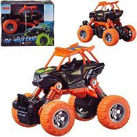 Машинка Junfa Джип "Автомаркет" инерционная, красная, 14х10х11,5см