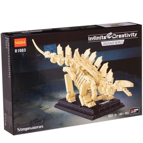 Конструктор Decool Скелет Стегозавра 491 деталь фото 3