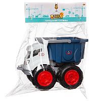 Машинка ABtoys Спецтехника Городские службы Самосвал со съемным кузовом, сине-белый, 28,4х18,1х20,1см