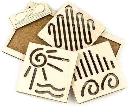 Набор трафаретов Woodland Межполушарная доска Зигзаг (134105)