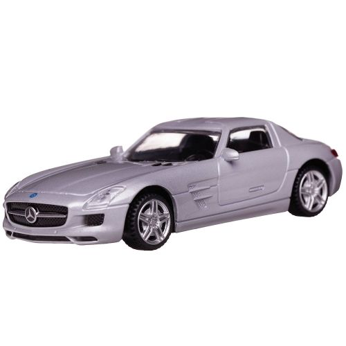 машина металлическая 1:43 mercedes sls, цвет серебрянный фото 4 Машина металлическая 1:43 Mercedes SLS, цвет серебрянный фото 4