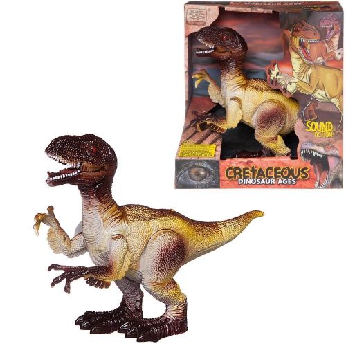 Игрушка интерактивная Junfa Динозавр Тираннозавр на батарейках, 23см