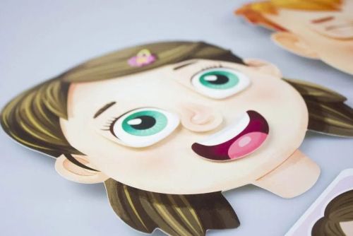 пазл-пластик на липучках эмоции фото 2 Пазл-пластик на липучках Эмоции фото 2