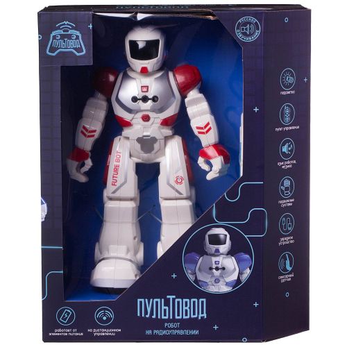 робот на радиоуправлении junfa пультовод свет, звук, движение, с русским озвучанием, бело-красный в коробке, 26х13,5х32 см фото 6 Робот на радиоуправлении JUNFA Пультовод свет, звук, движение, с русским озвучанием, бело-красный в коробке, 26х13,5х32 см фото 6