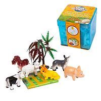 Игровой набор ABtoys Юный натуралист Фигурки домашних животных в боксе, в дисплее 36шт