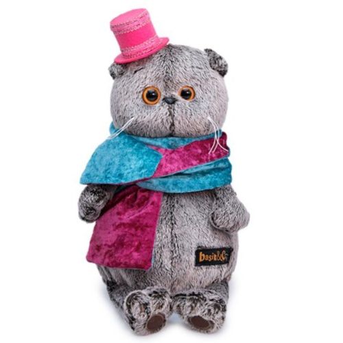 Басик в бархатном кашне 22 см