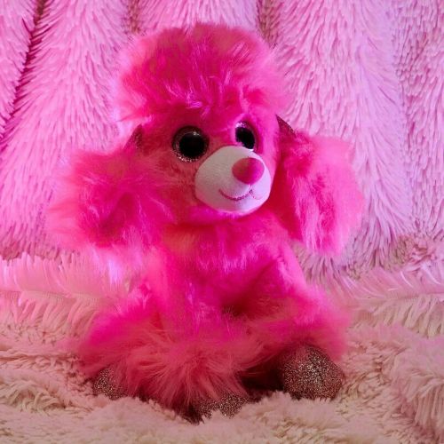 Мягкая игрушка ABtoys Собачка Карамелька, ярко-розовая 14 см фото 2