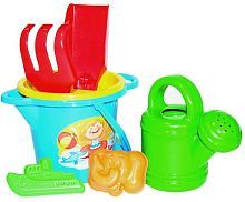 Набор для песка Лето, 7 эл в ассортименте