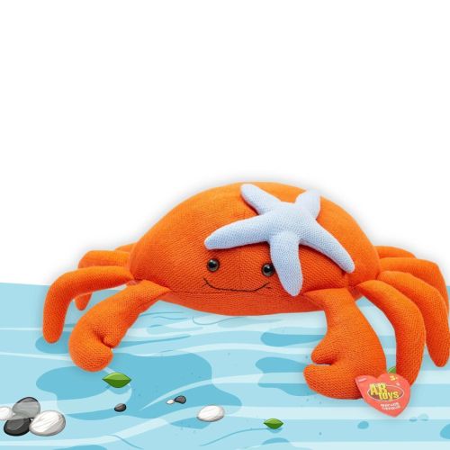 мягкая игрушка abtoys knitted краб вязаный, 45 см Мягкая игрушка Abtoys Knitted Краб вязаный, 45 см