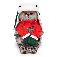 Басик в двусторонней шапке и шарфе 22 см