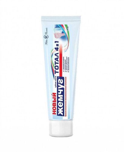 Зубная паста Новый жемчуг Тотал 4в1, 100мл фото 3