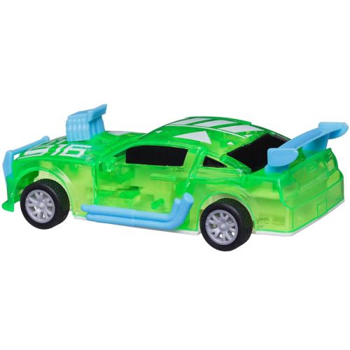 Машинка Abtoys разбивающаяся инерционная зеленая 1:32 фото 2