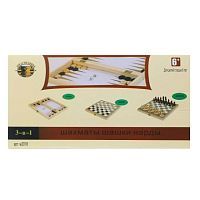 НИ 3в1 Шахматы, шашки, нарды, поле 24х24см