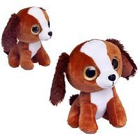 Мягкая игрушка Abtoys Собачка коричневая 15 см