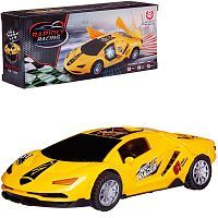 Машинка Junfa спортивная (движение+вращение) желтая №2