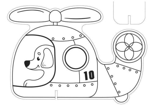 Набор для выпиливания лобзиком Вертолет фото 3