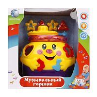 Горшок музыкальный эл. 3цв в асс-те, свет, звук. Элементы питания в комплект не входят