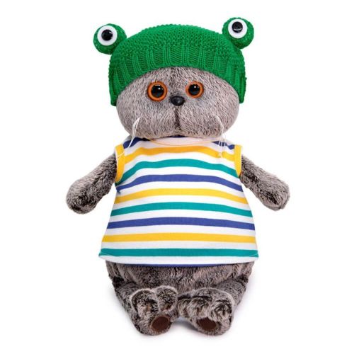 Басик в шапке "Лягушка" 25 см