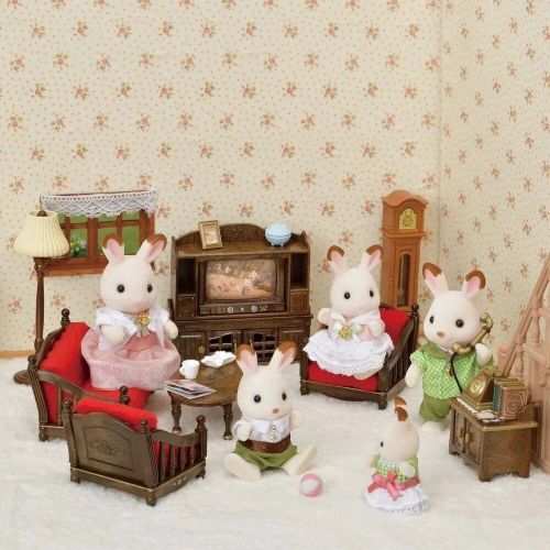 Классическая коричневая мебель для гостиной Sylvanian Families 2072 фото 4