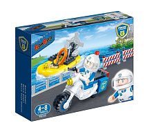 Конструктор Banbao (Банбао) "Полицейский мотоцикл", 61 деталь