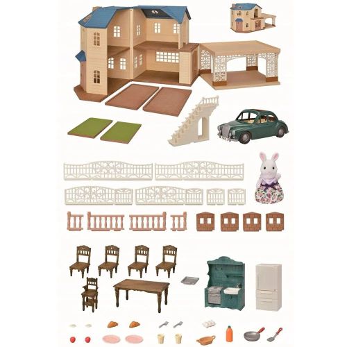 Большой дом с навесом для машины Sylvanian Families 5669 фото 2