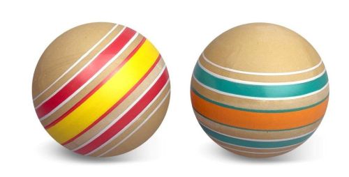 Мяч резиновый детский Эко Волчок 10 см ручное окрашивание Р7-100 в ассортименте