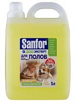 SANFOR Средство для мытья полов УЛЬТРА БЛЕСК "ZOO эксперт Когда в доме собака", 5л
