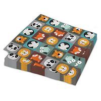 Салфетки бумажные ND Play Хэппи Зоо, трехслойные 33*33 см, 20 шт