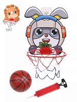 Детский набор для игры в баскетбол Щит с корзиной и мячом 13 см 678D-2