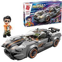 Конструктор Qman серия MineCity Гоночная машина серая 197 деталей