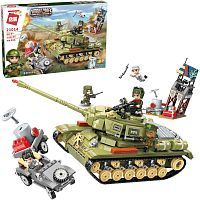 Конструктор Qman серия Combat Zone Танк атакует, 858 деталей