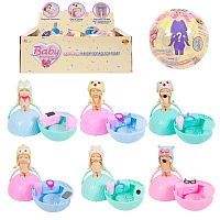 Кукла ABtoys Baby boutique Пупс-сюрприз в шаре, с аксессуарами, 6 шт в дисплее