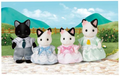 Игровой набор Sylvanian Families Семья чёрно-белых котов 5181 фото 3