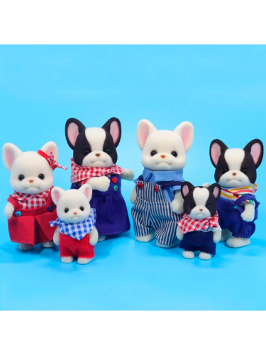 Набор фигурок Sylvanian Families Семья Французских бульдогов 2160 фото 4