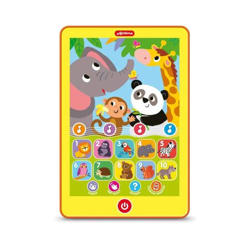 Музыкальная игрушка Мой первый планшетик Зверята в зоопарке фото 2