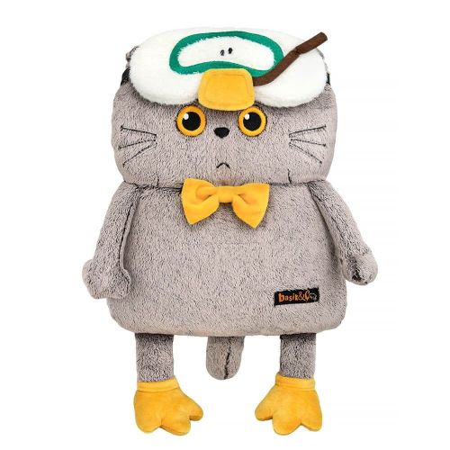 кот басик в маске для сна "гусик" 34 см Кот Басик в маске для сна "Гусик" 34 см