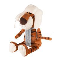 Мягкая Игрушка Maxitoys Luxury Тигр Федя в Ушанке и Вязаном Шарфе 20 см