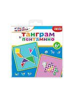 Дрофа-Медиа Игра настольная на магнитах в дорогу Головоломки Танграм Пентамино