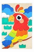 Развивающая игра Аппликация Попугай